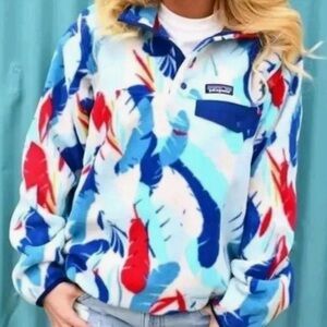 Patagonia Synchilla Fleece with Red and Blue Accents